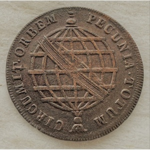 Реверс монеты Бразилия, 10 реалов, 1778-1785