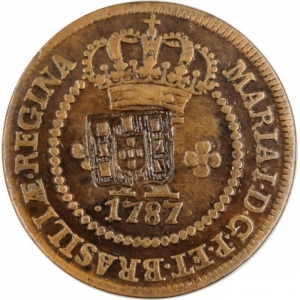 Аверс монеты Бразилия, 10 реалов, 1786-1796