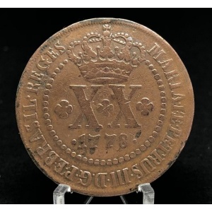 Аверс монеты Бразилия, 20 реалов, 1778-1784