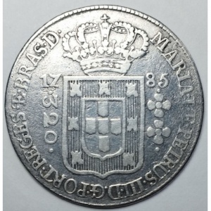 Аверс монеты Бразилия, 320 реалов, 1778-1786