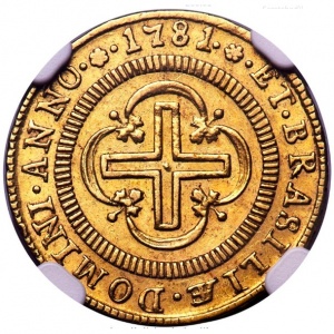 Реверс монеты Бразилия, 1000 реалов, 1778-1782