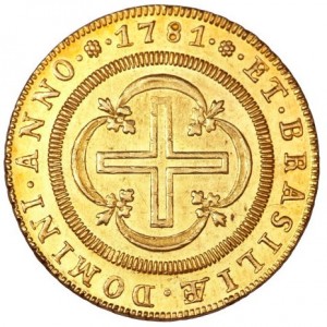 Реверс монеты Бразилия, 4000 реалов, 1778-1786