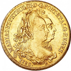 Аверс монеты Бразилия, 6400 реалов, 1777-1786