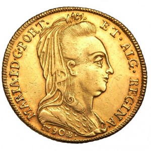 Аверс монеты Бразилия, 6400 реалов, 1786-1790