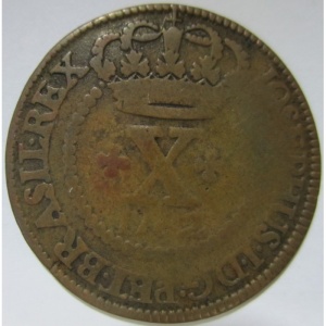 Аверс монеты Бразилия, 10 реалов, 1751-1762