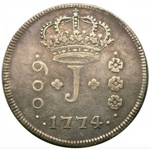 Аверс монеты Бразилия, 600 реалов, 1770-1774
