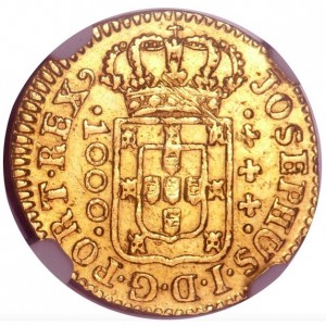Аверс монеты Бразилия, 1000 реалов, 1749-1774