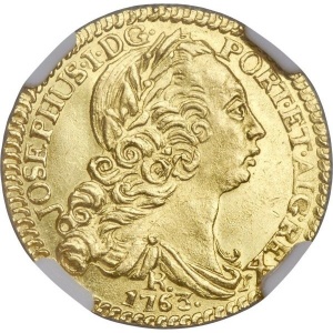 Аверс монеты Бразилия, 1600 реалов, 1752-1777