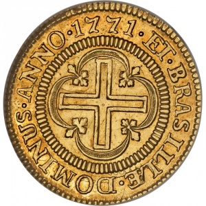 Реверс монеты Бразилия, 2000 реалов, 1752-1771