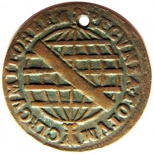 Реверс монеты Бразилия, 5 реалов, 1749