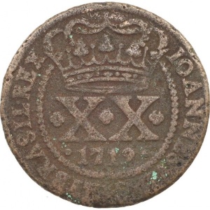 Аверс монеты Бразилия, 20 реалов, 1715-1729