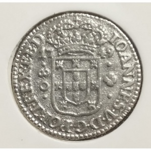 Аверс монеты Бразилия, 80 реалов, 1749