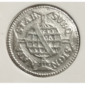 Реверс монеты Бразилия, 80 реалов, 1749