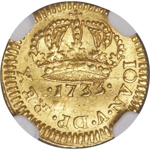 Реверс монеты Бразилия, 400 реалов, 1730-1734