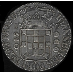 Аверс монеты Бразилия, 640 реалов, 1748-1750