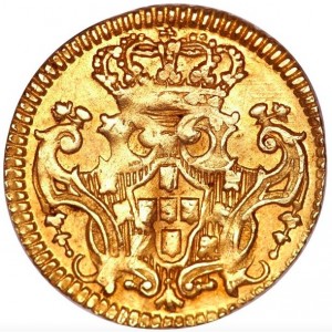 Реверс монеты Бразилия, 800 реалов, 1727-1750