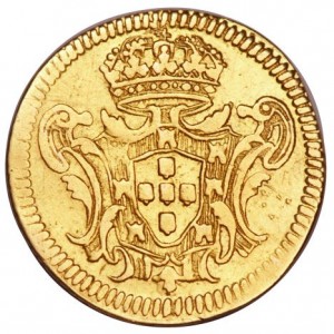 Реверс монеты Бразилия, 800 реалов, 1727-1749