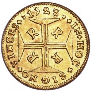 Реверс монеты Бразилия, 2000 реалов, 1723-1726