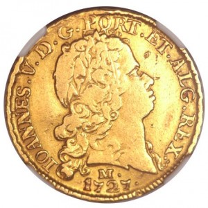 Аверс монеты Бразилия, 3200 реалов, 1727-1733