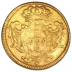 Реверс монеты Бразилия, 3200 реалов, 1727-1729