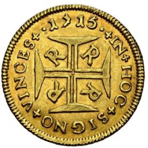 Реверс монеты Бразилия, 4000 реалов, 1707-1727