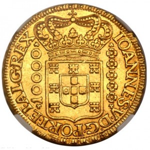 Аверс монеты Бразилия, 10.000 реалов, 1724-1727