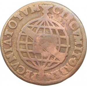 Реверс монеты Бразилия, 40 реалов, 1715-1729, Перечекан на 20 реалах