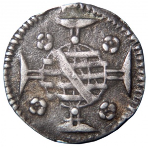 Реверс монеты Бразилия, 20 реалов, 1695