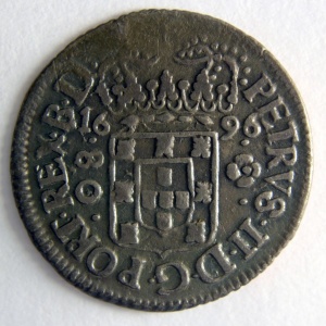 Аверс монеты Бразилия, 80 реалов, 1695-1697
