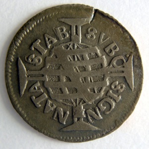 Реверс монеты Бразилия, 80 реалов, 1695-1697