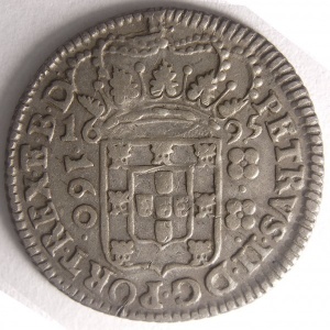 Аверс монеты Бразилия, 160 реалов, 1695