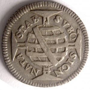 Реверс монеты Бразилия, 160 реалов, 1695