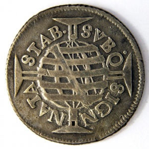 Реверс монеты Бразилия, 160 реалов, 1695-1697