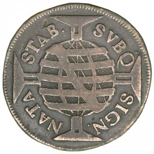 Реверс монеты Бразилия, 320 реалов, 1695-1698