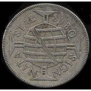 Реверс монеты Бразилия, 640 реалов, 1695