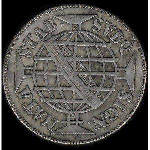 Реверс монеты Бразилия, 640 реалов, 1695-1698