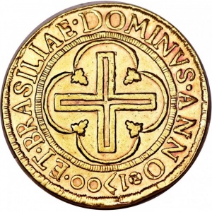 Реверс монеты Бразилия, 4000 реалов, 1699-1700