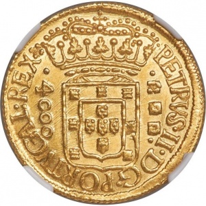 Аверс монеты Бразилия, 4000 реалов, 1702