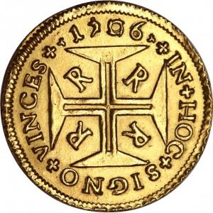Реверс монеты Бразилия, 4000 реалов, 1703-1707