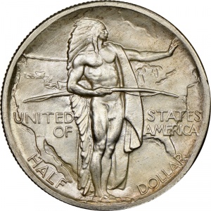 Реверс монеты США, ½ доллара, 1926-1939, Мемориал Орегонская Тропа
