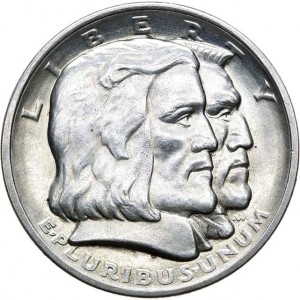 Аверс монеты США, ½ доллара, 1936, 300 лет Лонг-Айленду