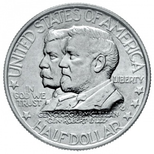 Аверс монеты США, ½ доллара, 1937, 75 лет Сражению при Энтитеме