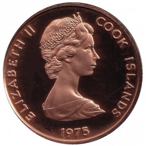 Аверс монеты Острова Кука, 1 цент, 1972-1983