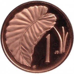 Реверс монеты Острова Кука, 1 цент, 1972-1983