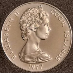 Аверс монеты Острова Кука, 20 центов, 1976-1979