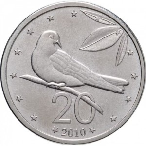 Реверс монеты Острова Кука, 20 центов, 2010
