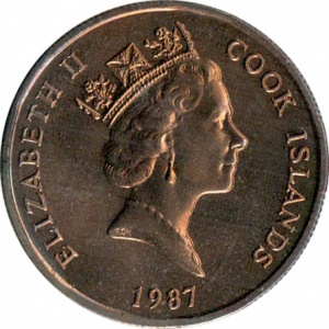 Аверс монеты Острова Кука, 50 центов, 1987-1992