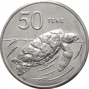 Реверс монеты Острова Кука, 50 центов, 1988-1994