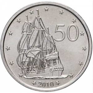 Реверс монеты Острова Кука, 50 центов, 2010