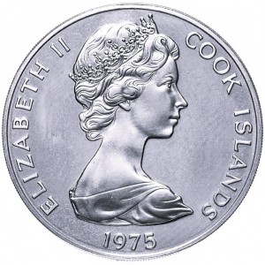 Аверс монеты Острова Кука, 1 доллар, 1972-1983